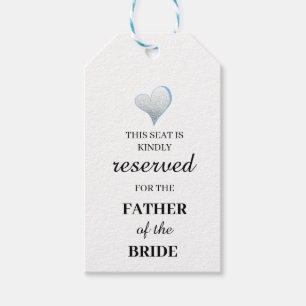 Deze stoel is vriendelijk gereserveerd voor de vad cadeaulabel