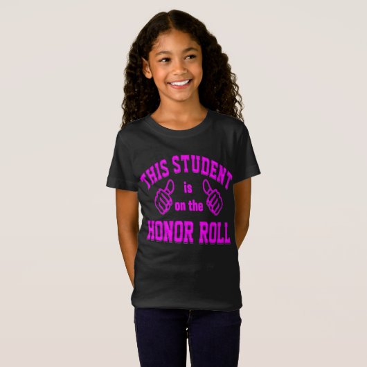 Deze student staat op de Honor Roll T-shirt (Voorkant volledig)