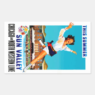 Deze Summer ~ Sun Valley Rechthoekige Sticker
