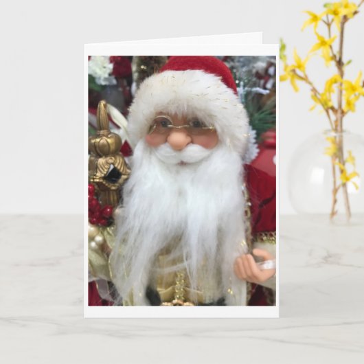 DEZE SWEET SANTA ZEGT "MERRY CHRISTMAS" VOOR U KAART (Gele Bloem)