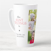 Deze tante behoort tot de aangepaste fotocollage latte mok (Linkerhoek)