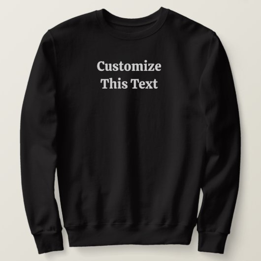 Deze tekst aanpassen Basic Sweatshirt voor Heren (Design voorkant)