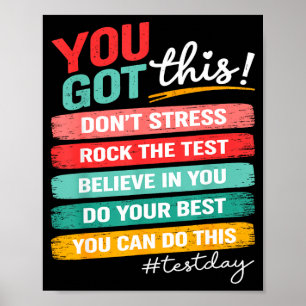Deze Test Dag Staatstesting Leraar Staar Test Poster