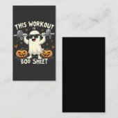 Deze training is een boekenblad Spooky Halloween F Notitiekaartje (Voorkant / Achterkant)