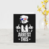 Deze Trump Fingers Pro Trump Kaart (Gele Bloem)