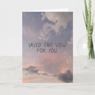 Deze Uitzicht Voor Jou Persoonlijke Lucht Bewaard Kaart