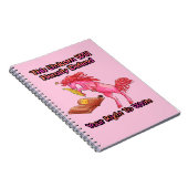 Deze Unicorn zal uw recht goed verdedigen Notitieboek (Rechterzijde)