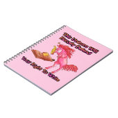 Deze Unicorn zal uw recht goed verdedigen Notitieboek (Linkerzijde)