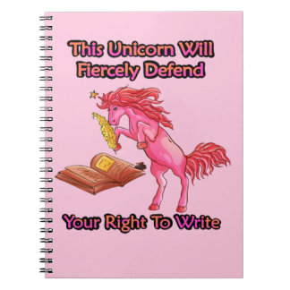 Deze Unicorn zal uw recht goed verdedigen Notitieboek