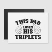 Deze vader houdt van zijn Triplets - Gift for Dad (Voorkant / Achterkant)
