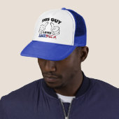 Deze vent houdt van Amerika Trucker Pet (In situ)