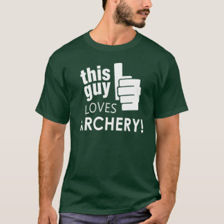 Deze vent houdt van Archery! T-shirt