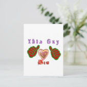 Deze vent houdt van grote cadeau kunstprint briefkaart (Staand voorkant)