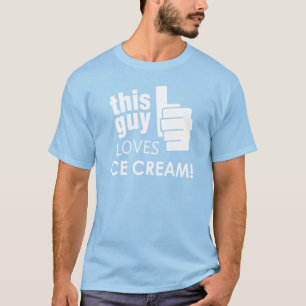 Deze vent houdt van ijskap! t-shirt