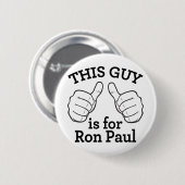 Deze vent is voor Ron Paul. Ronde Button 5,7 Cm (Voorkant /achterkant)