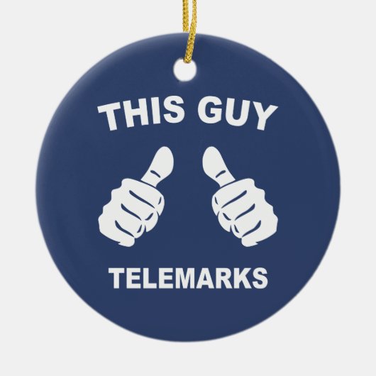 Deze vent Telemarks Keramisch Ornament (Voorkant)