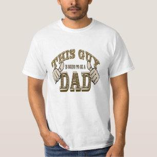 Deze vent wordt een vader, oud Westen. T-shirt