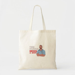 Deze verpleegster heeft een schok nodig tote bag