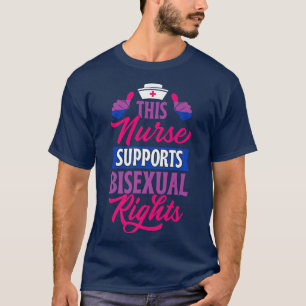 Deze verpleegster ondersteunt de geheime rechten v t-shirt