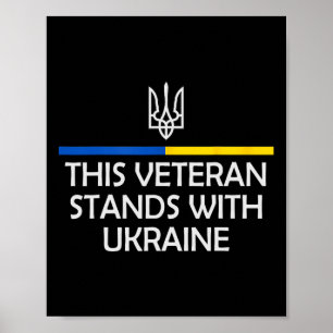 Deze veteraan staat achter Oekraïne Zelensky Oekra Poster