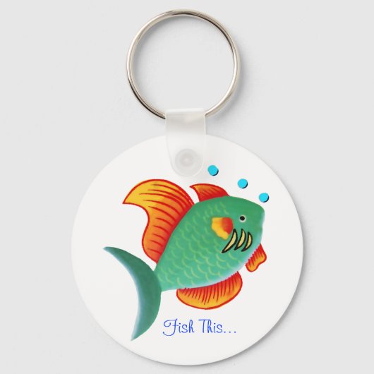 Deze vis sleutelhanger (Voorkant)