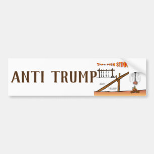 Deze vis stinkt! / antitrump, bumpersticker