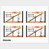 Deze vis stinkt! / antitrump, rechthoekige sticker (Vel)