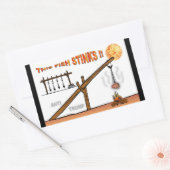 Deze vis stinkt! / antitrump, rechthoekige sticker (Envelop)