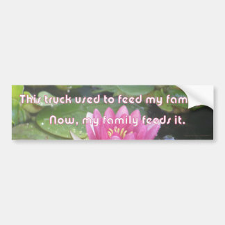 Deze vrachtwagen voedde mijn familie bumpersticker