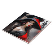 Deze vrouw heeft een fantastisch gezicht. Ze is bl Tegeltje (Zijkant)