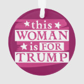 Deze Vrouw is voor Trump Ornament (achterkant)