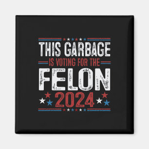 Deze vuilnisbak stemt op de misdadiger Funny Trump Magneet