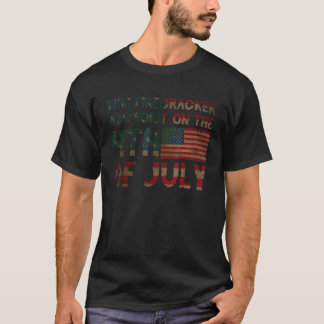 Deze Vuurwerkster Is Geboren Op 4 Juli Amerikaan T-shirt