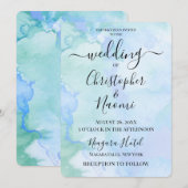 Deze Waterverf achtergrond aanpassen Kaart (Voorkant / Achterkant)