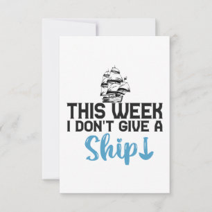 Deze week geef ik geen schimmelige cruise van het  bedankkaart
