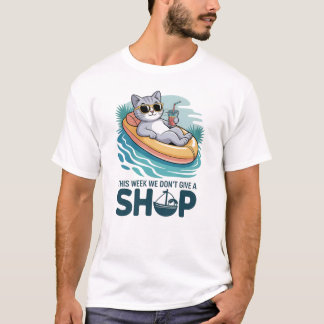 Deze Week Geven We Geen Scheepskat Grappige Zomer T-shirt