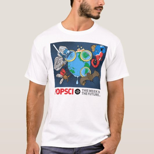 Deze week in de toekomst 2010-2011-2005 t-shirt (Voorkant)