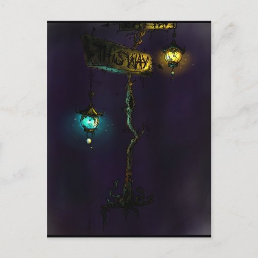 Deze weg briefkaart (Voorkant)