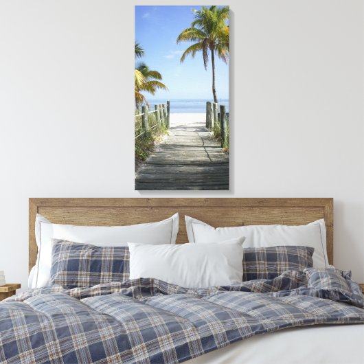 Deze weg naar het paradijs canvas afdruk (Insitu (Slaapkamer))