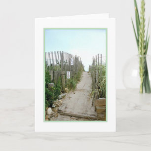 'Deze Weg naar het Strand' Lege Wenskaart Kaart