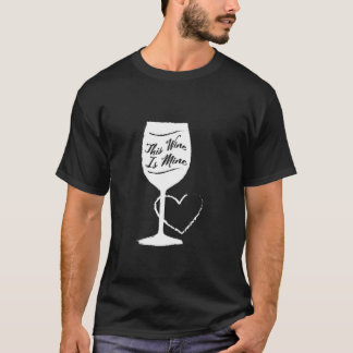 Deze wijn is van mij Vrouwen Bruidsfeest Meisjes N T-shirt
