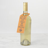 "Deze wijn past goed..." Flessenhanger labels (Schuin)