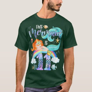 Deze zeemeermin is 11e verjaardag meisjes Unicorn  T-shirt