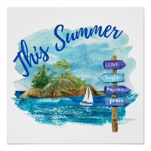 Deze zomer perfect poster (Voorkant)