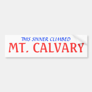 DEZE ZONDAAR KLOM, BERG CALVARIE BUMPERSTICKER