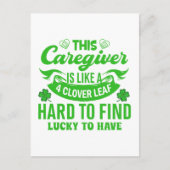 Deze zorgverlener is als klaver Leaf Patrick's Day Briefkaart (Voorkant)