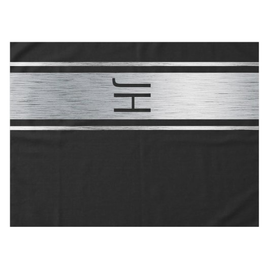 Deze zwart-wit edelman vrijgezellenfeest tafelkleed (Voorkant (Horizontaal))