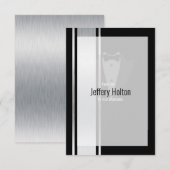 Deze zwarte en witte knoxedo nobleman bedankkaart (Voorkant / Achterkant)