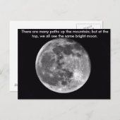 Dezelfde Bright Moon Briefkaart (Voorkant / Achterkant)