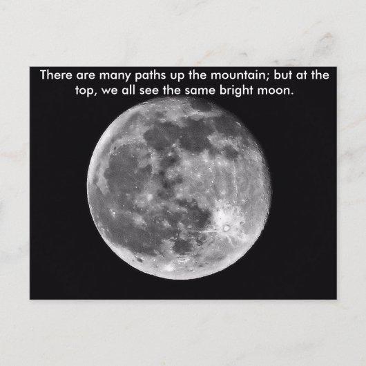 Dezelfde Bright Moon Briefkaart (Voorkant)